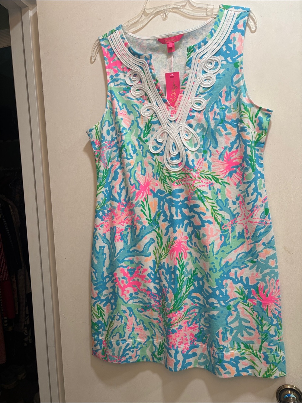 Lilly Pulitzer Harper Coral Bay Print Dress in Blue, Pink & Green
